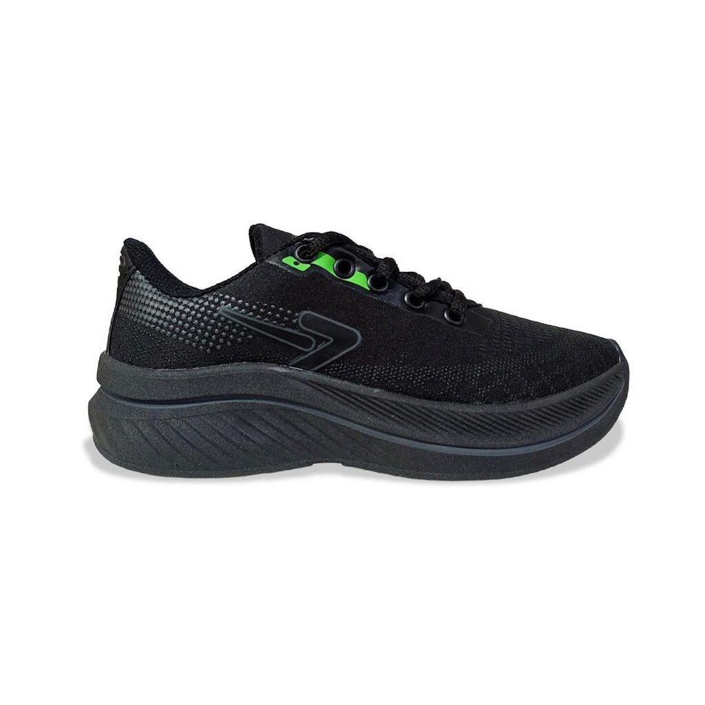 Tênis Infantil Box 200 Jogger BK2017 - Preto/Verde Limão