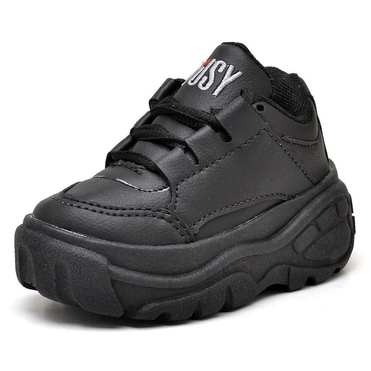 Tênis Infantil Molekinha Solado Glitter Preto