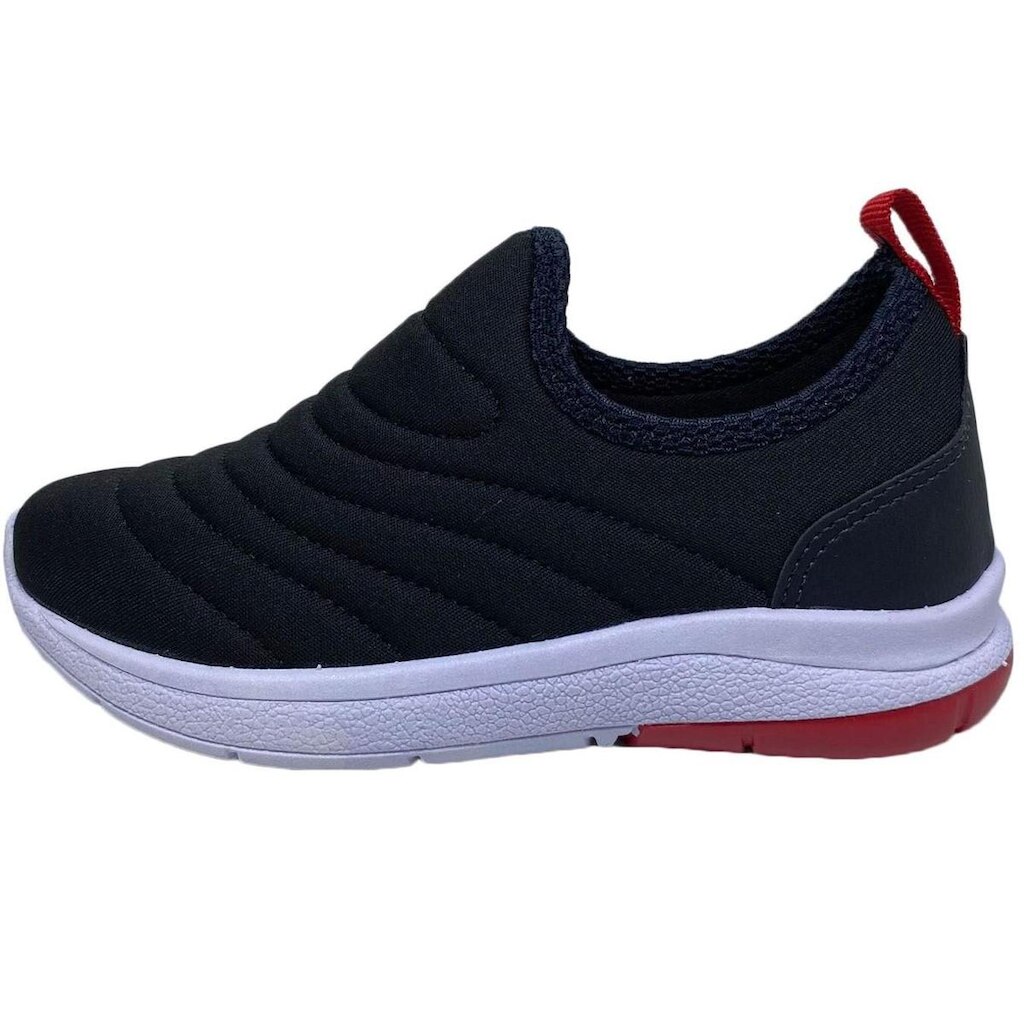 Tênis Infantil Calce Fácil com Vermelho Kidstep