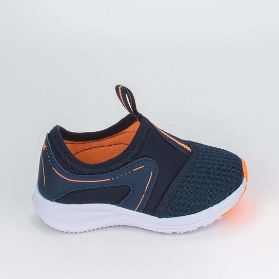 Tênis Infantil Calce Fácil Kidy Mini Energy Azul - Azul Escuro Menor preço em Tênis Infantil Calce Fácil Kidy Mini Energy Azul - Azul Escuro