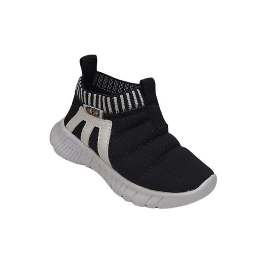 Tênis Infantil Calce Fácil Menino Casual Tênis Meia - Preto é ruim? Tênis Infantil Calce Fácil Menino Casual Tênis Meia - Preto é boa?