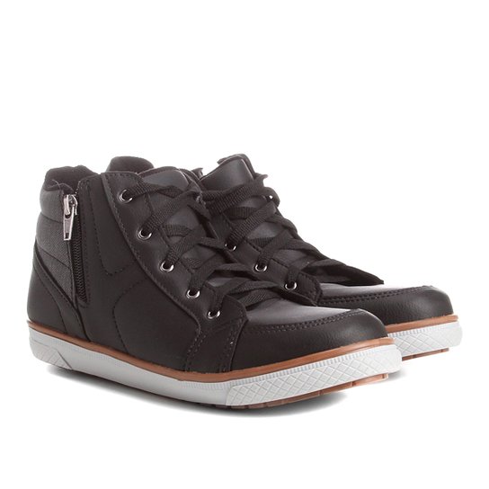 Tênis Infantil Cano Alto Kurz Zíper Masculino - Preto é ruim? Tênis Infantil Cano Alto Kurz Zíper Masculino - Preto é boa?