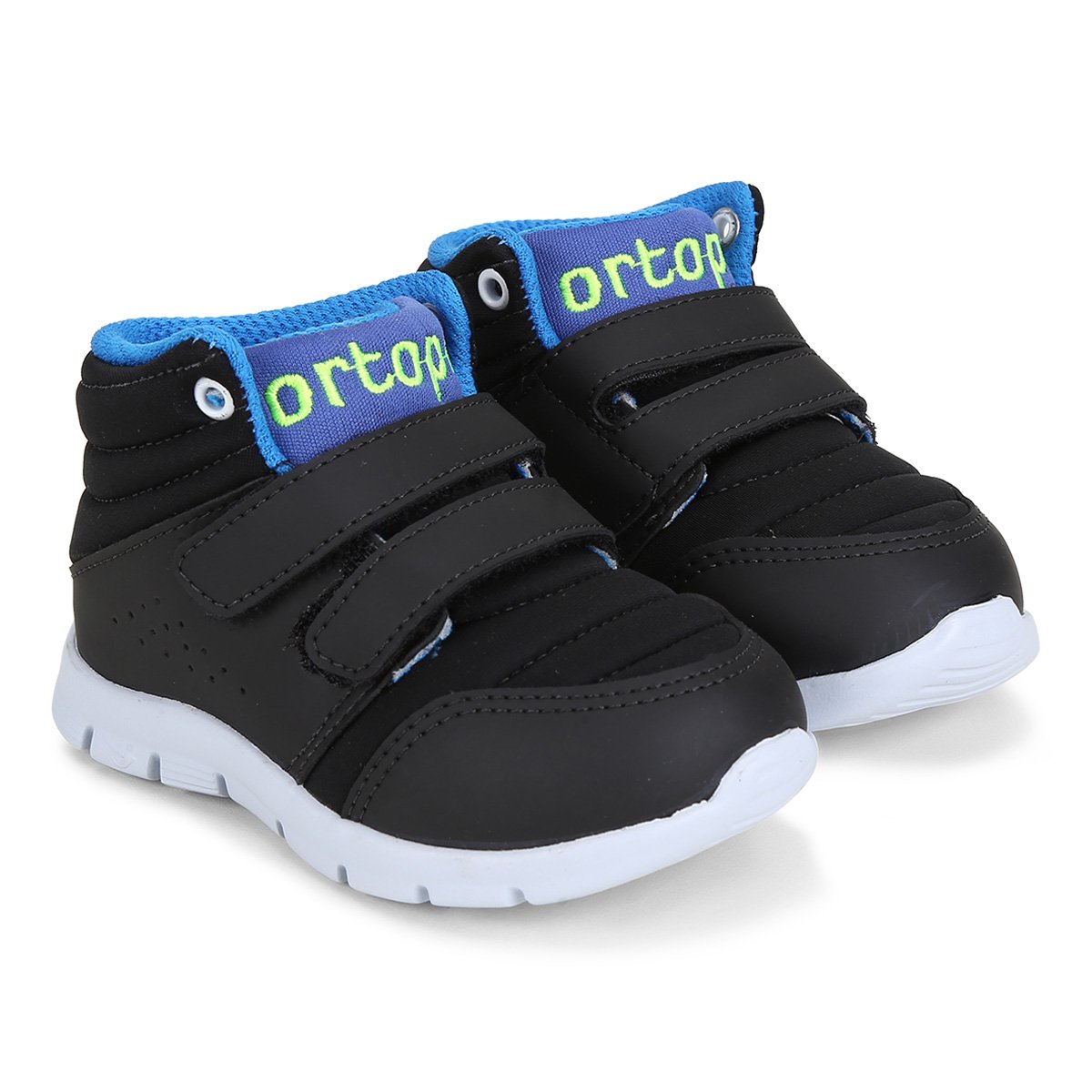 tenis ortopedico cano alto infantil masculino