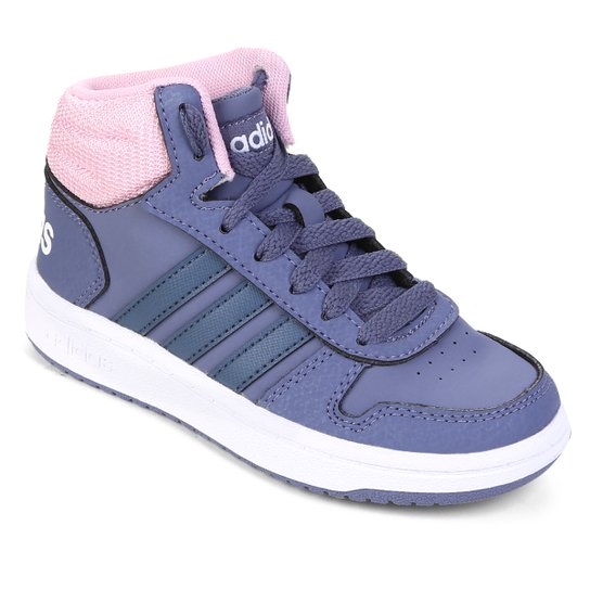 Tenis Adidas Hoops Mid K Infantil Tenis Hoops Mid