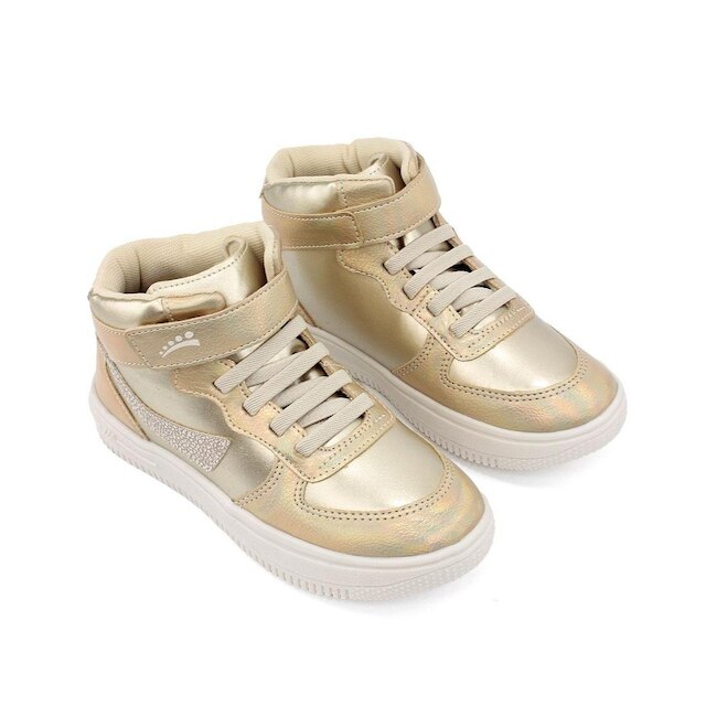 Tênis Infantil Cano Médio Ortopasso Force One Ouro