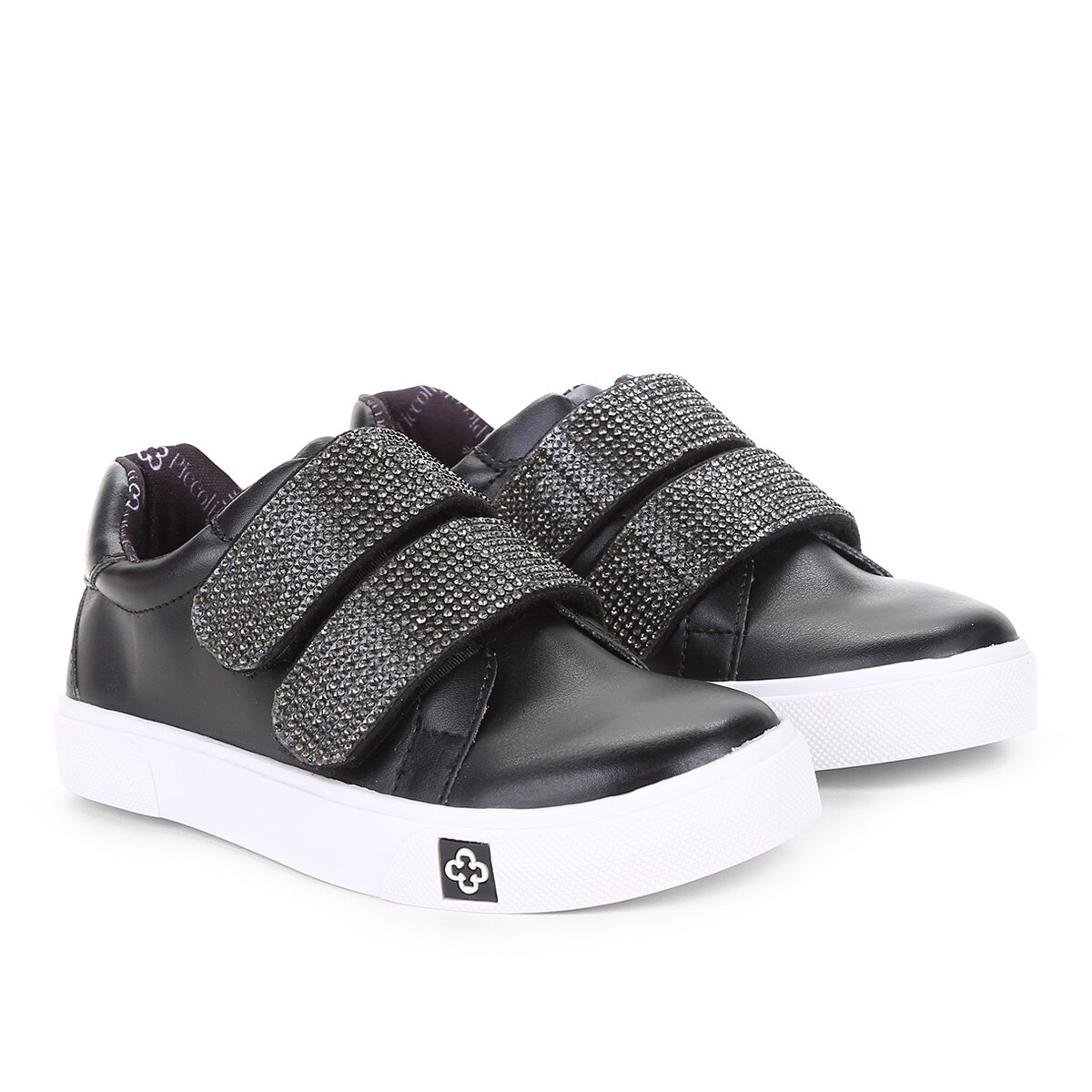 Tênis Infantil Capodarte Strass Feminino - Preto | Netshoes