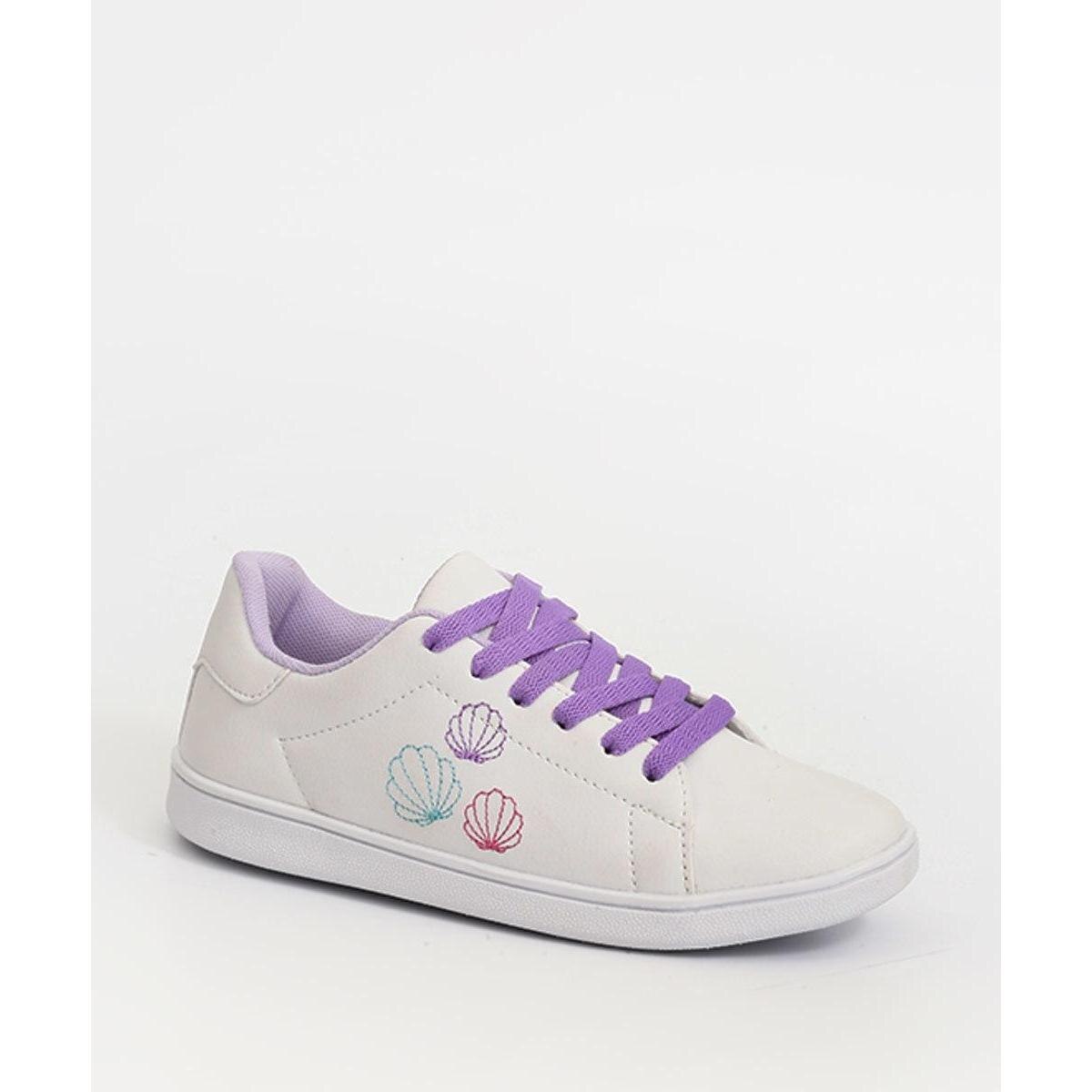 Tênis Infantil Casual Conchas Fiocco Feminina - Branco | Netshoes