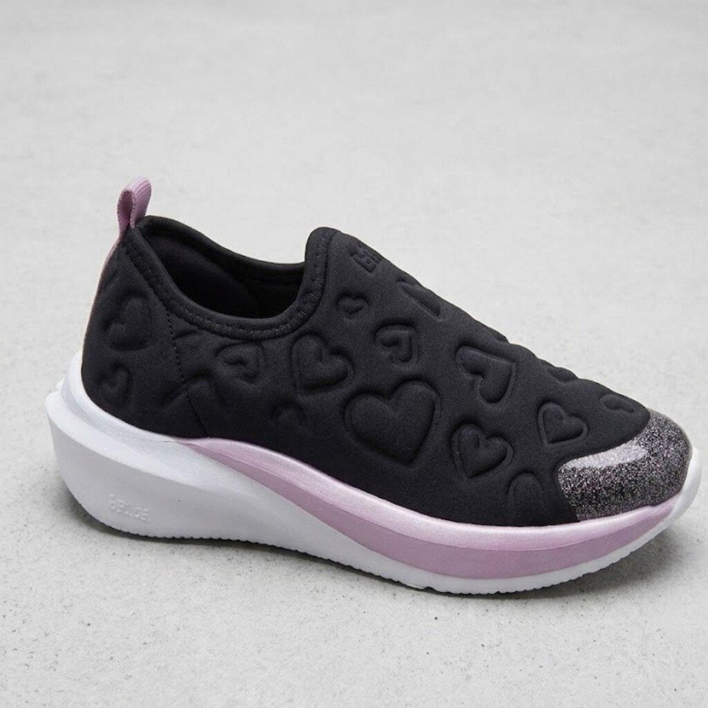 Tênis Infantil Casual Feminino Bibi Volt 2.0 - Preto / Roxo