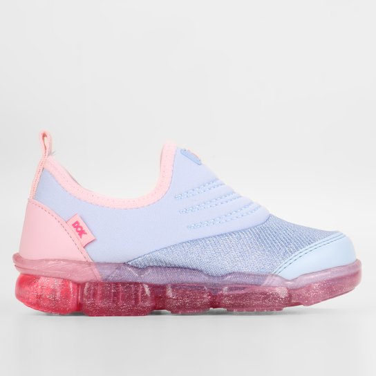 Tênis Infantil com Led Dok Fun Light Menina - Rosa+Azul Menor preço em Tênis Infantil com Led Dok Fun Light Menina - Rosa+Azul