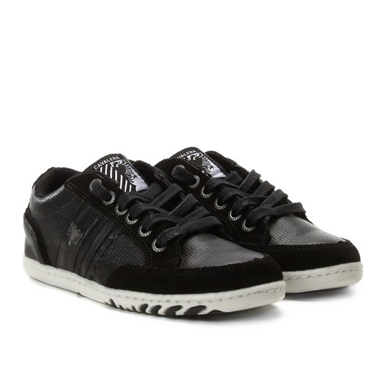 Tênis Infantil Couro Cavalera Milo Masculino - Preto Menor preço em Tênis Infantil Couro Cavalera Milo Masculino - Preto