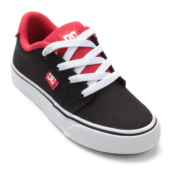 Tênis Infantil DC Shoes Anvil Tx La Masculino - Preto+Vermelho é ruim? Tênis Infantil DC Shoes Anvil Tx La Masculino - Preto+Vermelho é boa?