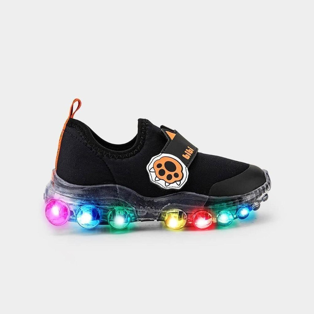 Tênis Infantil de Luz Bibi Roller Celebration 2.0 Preto de Tigre