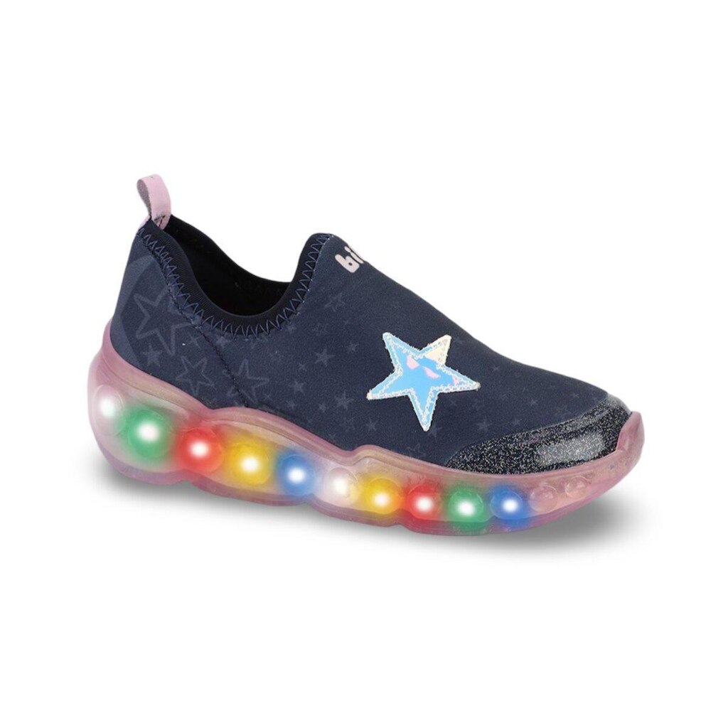 Tênis Infantil de Luz Menina Bibi Roller Celebration 3.0 Sugar de Estrela