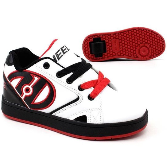 Tênis Infantil De Rodinha Heelys Masculino - Branco Menor preço em Tênis Infantil De Rodinha Heelys Masculino - Branco