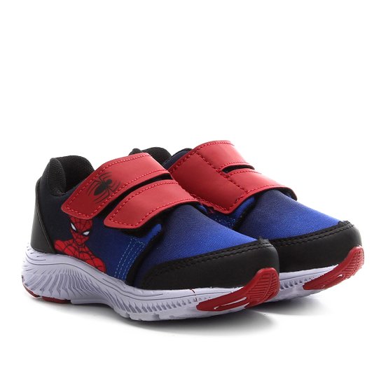 Tênis Infantil Disney Spider Man Masculino - Azul+Vermelho Menor preço em Tênis Infantil Disney Spider Man Masculino - Azul+Vermelho