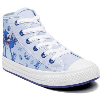 Tênis Infantil Disney Stitch Cano Alto Menina