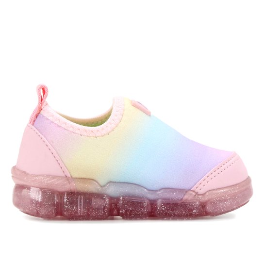 Tênis Infantil Dok Fun Light Feminino - Rosa Menor preço em Tênis Infantil Dok Fun Light Feminino - Rosa