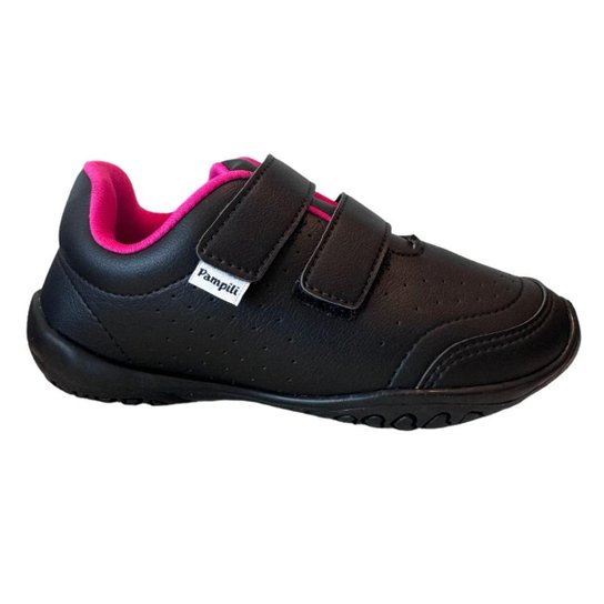 TENIS INFANTIL ESCOLAR PAMPILI MENINA HONEY PRETO 169189P - Preto Menor preço em TENIS INFANTIL ESCOLAR PAMPILI MENINA HONEY PRETO 169189P - Preto