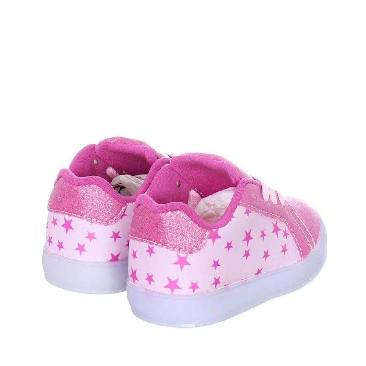 Tenis Infantil Feminino Led Glitter Estrelas Rosa Meninas PC - Rosa |  Netshoes