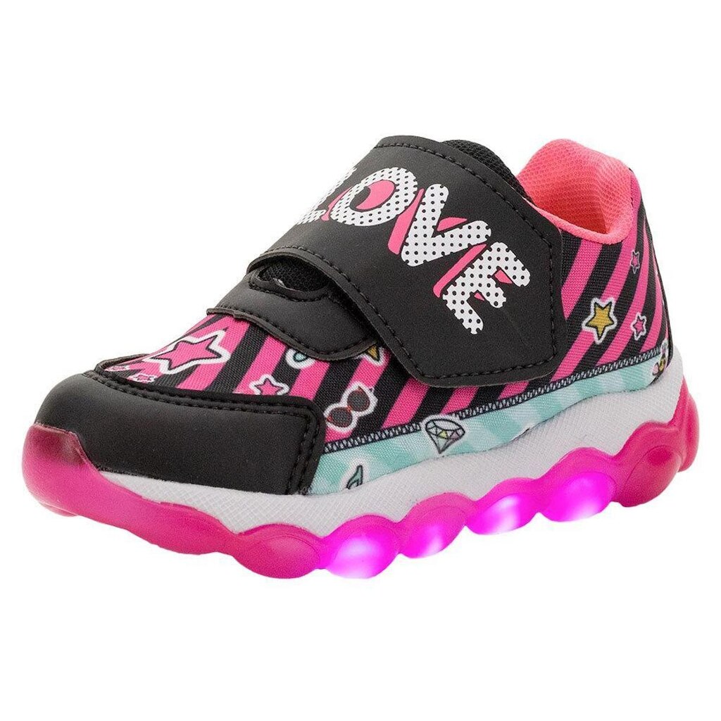 Tênis Infantil Feminino Led Minipé - Mp2205