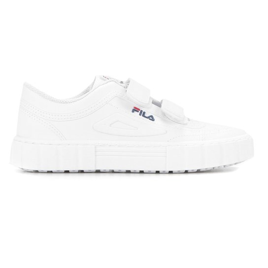 Tênis Infantil Fila Classic Court Unissex - Branco+Marinho Menor preço em Tênis Infantil Fila Classic Court Unissex - Branco+Marinho