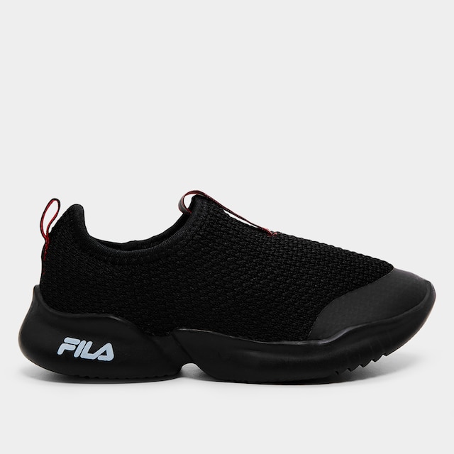 Tênis Infantil Fila Funny Unissex - Preto+Vermelho