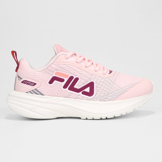 Tênis Infantil Fila Kr6 - Rosa+Vinho Menor preço em Tênis Infantil Fila Kr6 - Rosa+Vinho