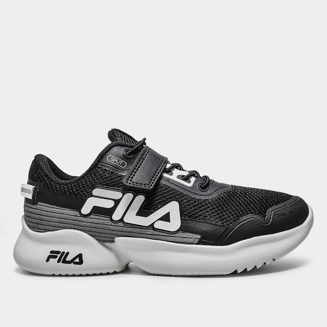 Tênis Infantil Fila Split Vlc - Preto+Prata