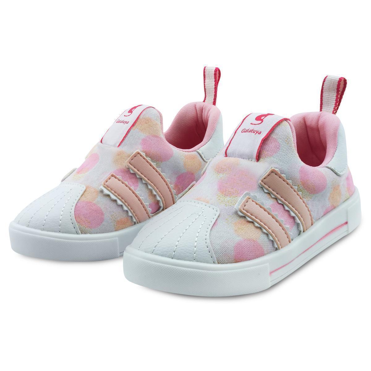 Tênis infantil Gatatuya Menina Magic Rosa Escolar Listras Calce Fácil Menor preço em Tênis infantil Gatatuya Menina Magic Rosa Escolar Listras Calce Fácil