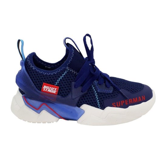 Tênis Infantil Grendene Kids Liga da Justiça Masculino 22234 - Azul Menor preço em Tênis Infantil Grendene Kids Liga da Justiça Masculino 22234 - Azul