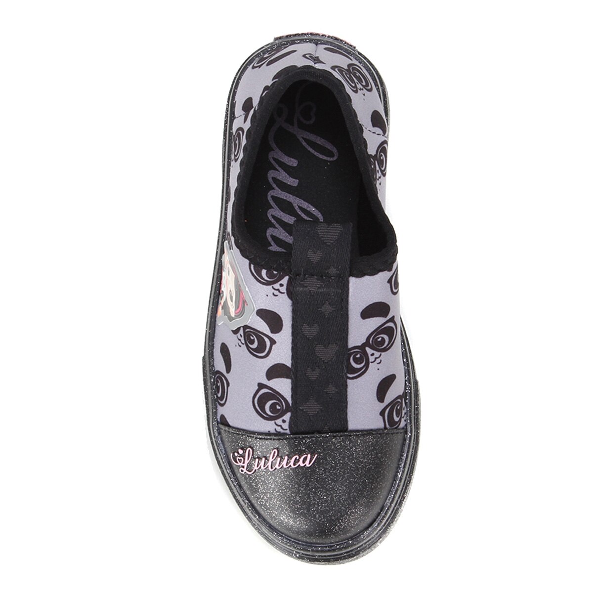 Tênis Infantil Grendene Kids Luluca Mania Sem Cadarço Feminino -  Preto+Prata | Netshoes