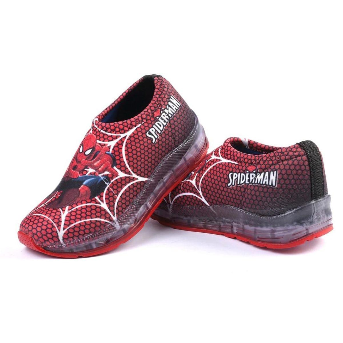 TÊNIS INFANTIL HOMEM ARANHA COM LED ESTILO CALCE FÁCIL Menor preço em TÊNIS INFANTIL HOMEM ARANHA COM LED ESTILO CALCE FÁCIL