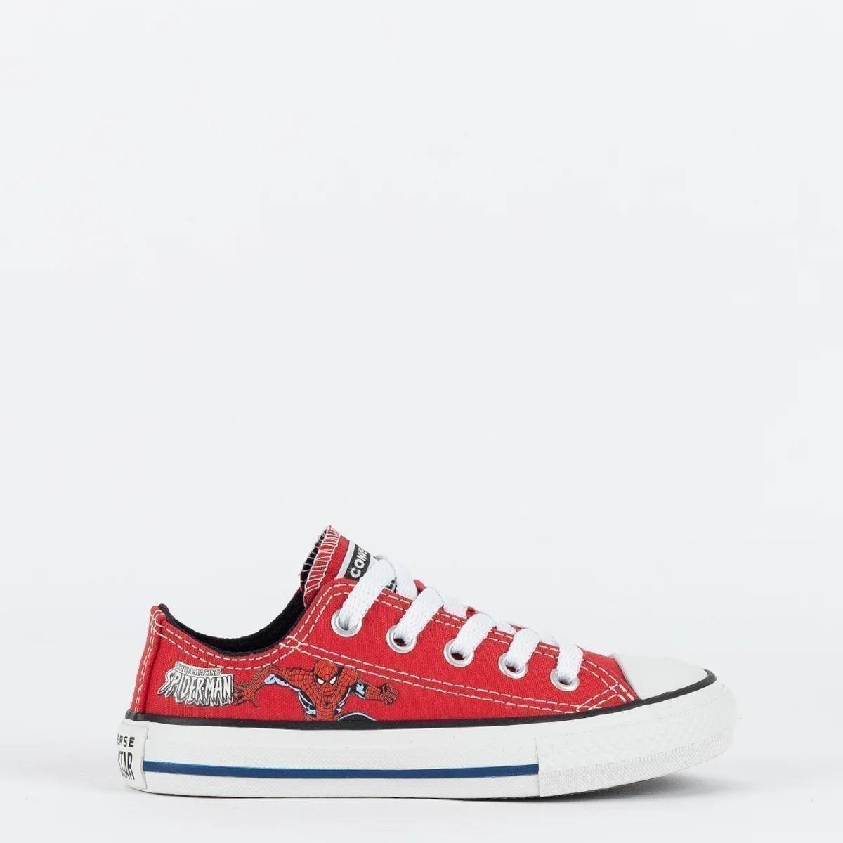 Tênis Infantil Homem Aranha Converse All Star Vermelho Netshoes