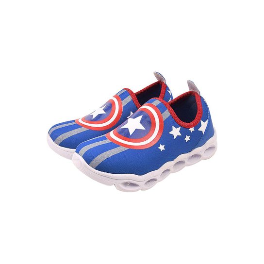 Tênis Infantil Jogging Led Menino Calce Fácil América C/Luz Grugui Masculino - Azul Menor preço em Tênis Infantil Jogging Led Menino Calce Fácil América C/Luz Grugui Masculino - Azul