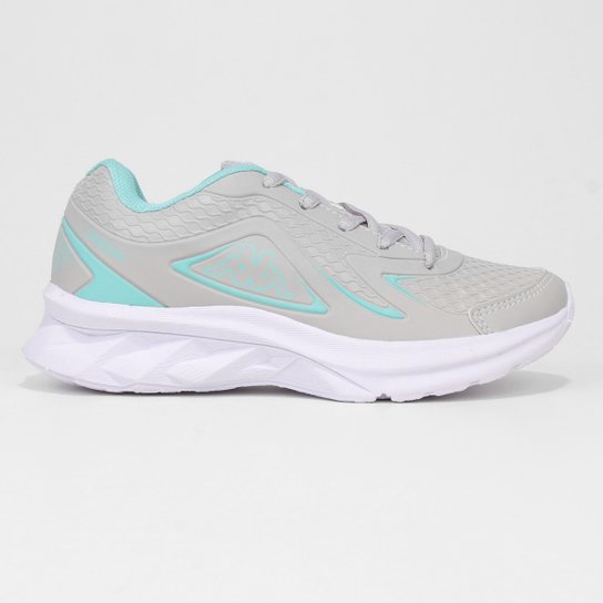 Tênis Infantil Kappa Force Menina - Cinza+Verde Água Menor preço em Tênis Infantil Kappa Force Menina - Cinza+Verde Água
