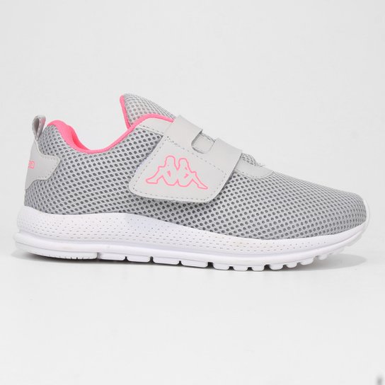 Tênis Infantil Kappa Line Menina - Cinza+Pink Menor preço em Tênis Infantil Kappa Line Menina - Cinza+Pink
