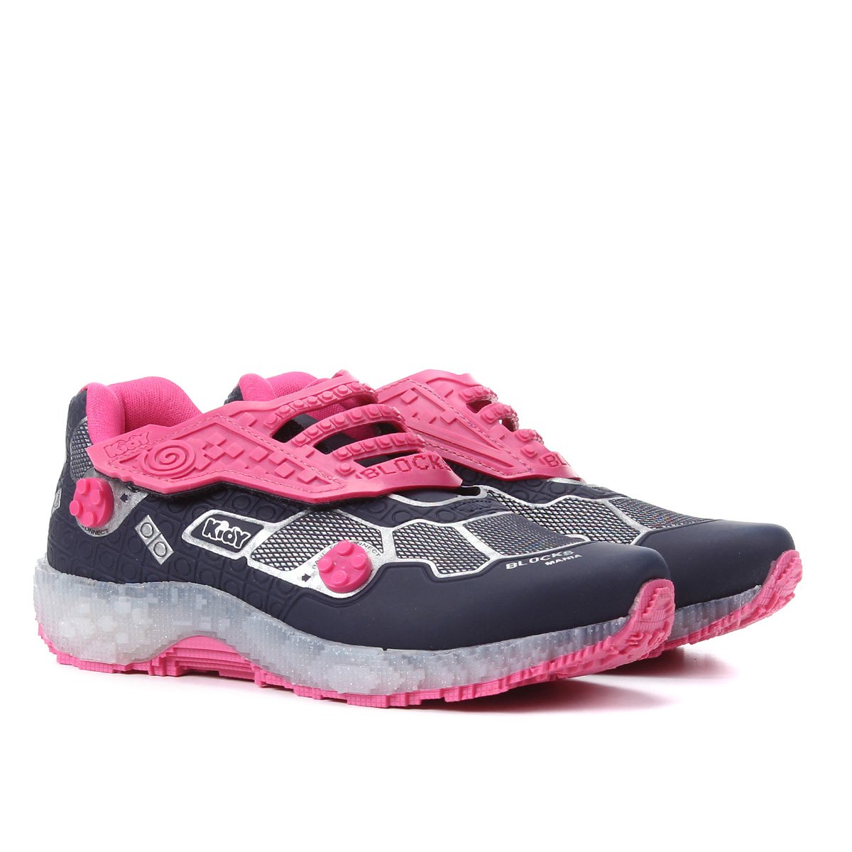 Tênis Infantil Kidy Blocks Respitec Com Brinde E Game Feminino - Marinho |  Netshoes