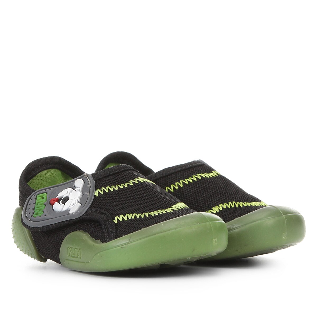 Tênis Infantil Klin New Confort Masculino - Preto+verde | Netshoes