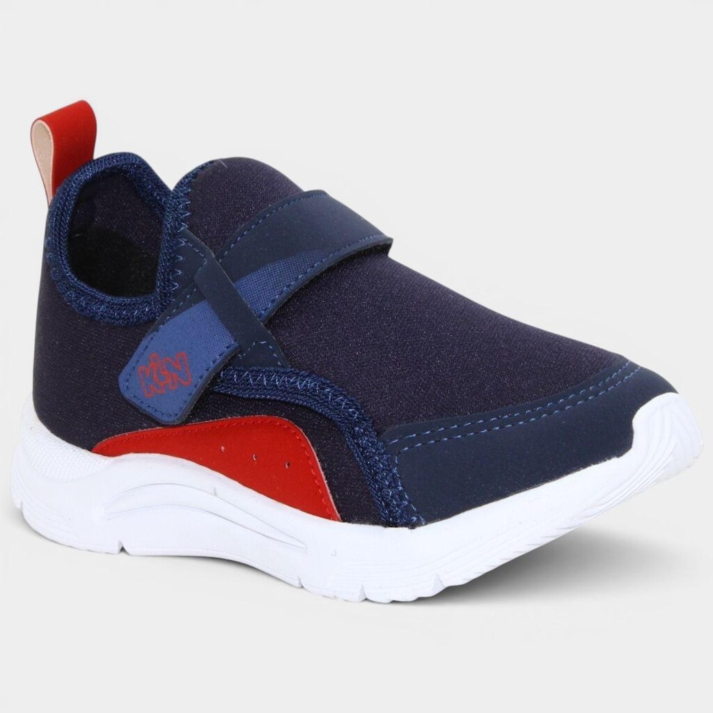 Tênis Infantil Klin New Sport Mini Menino - Marinho e Vermelho - 24