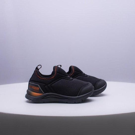 Tênis Infantil Klin New Sport Slip On - Preto+Grafite Menor preço em Tênis Infantil Klin New Sport Slip On - Preto+Grafite