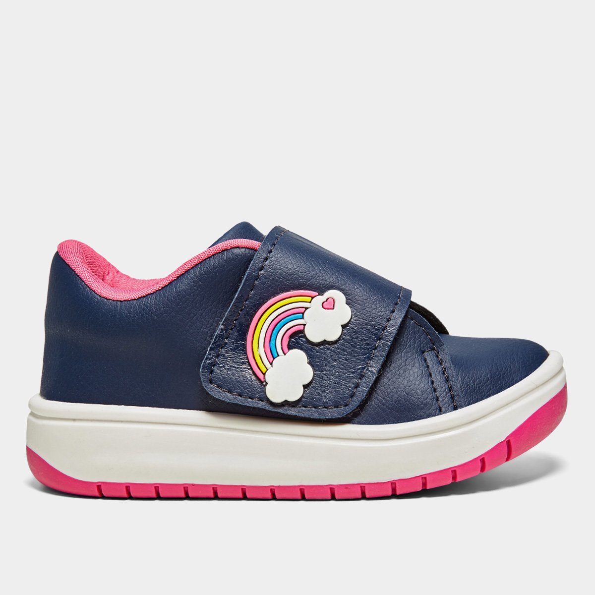 Tênis Infantil Kurz Arco-Íris Menina Menor preço em Tênis Infantil Kurz Arco-Íris Menina