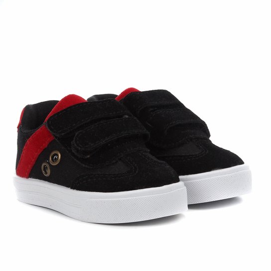 Tênis Infantil Kurz Coleção Fofinhos Masculino - Preto e Vermelho Menor preço em Tênis Infantil Kurz Coleção Fofinhos Masculino - Preto e Vermelho