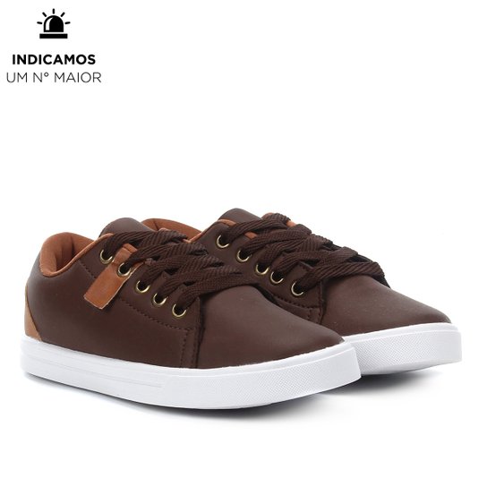 Tênis Infantil Kurz Coleção Fofinhos Masculino - Marrom Menor preço em Tênis Infantil Kurz Coleção Fofinhos Masculino - Marrom