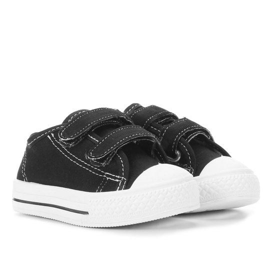 Tênis Infantil Kurz Escolar - Preto e Branco Menor preço em Tênis Infantil Kurz Escolar - Preto e Branco