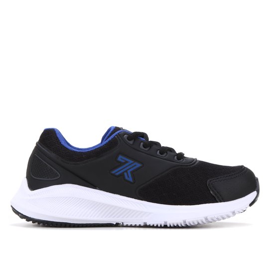 Tênis Infantil Kurz Jogging Revolution Masculino - Preto+Azul Menor preço em Tênis Infantil Kurz Jogging Revolution Masculino - Preto+Azul