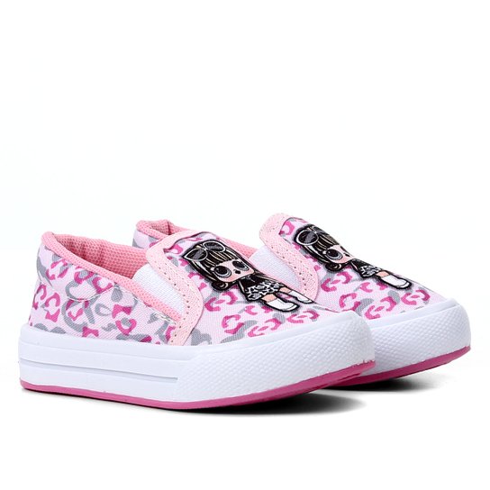 Tênis Infantil Kurz Slip On Animal Print Onça Doll Feminino - Rosa Menor preço em Tênis Infantil Kurz Slip On Animal Print Onça Doll Feminino - Rosa