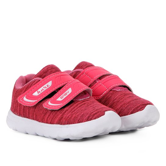 Tênis Infantil Kurz Têxtil Velcro Sport Masculino - Pink Menor preço em Tênis Infantil Kurz Têxtil Velcro Sport Masculino - Pink