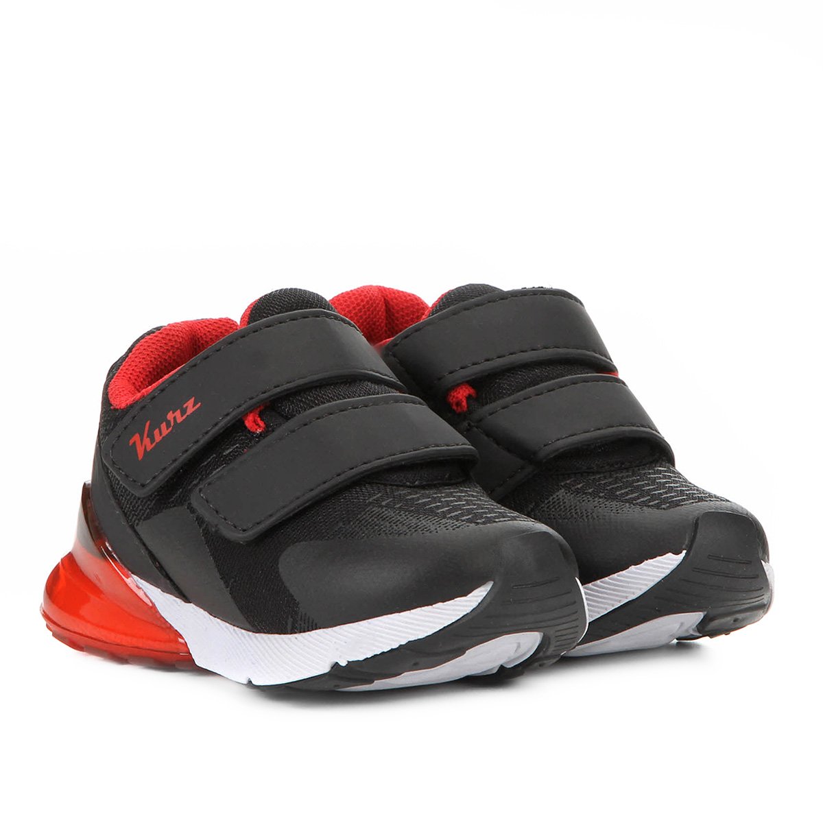 tenis preto infantil com velcro