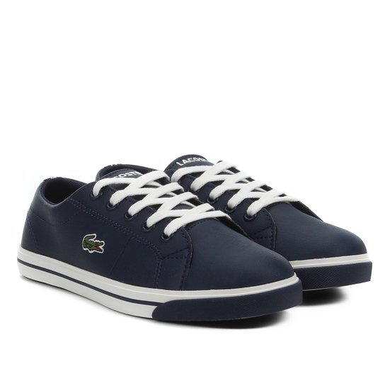 Tênis Infantil Lacoste Sportwear Masculino - Marinho Menor preço em Tênis Infantil Lacoste Sportwear Masculino - Marinho
