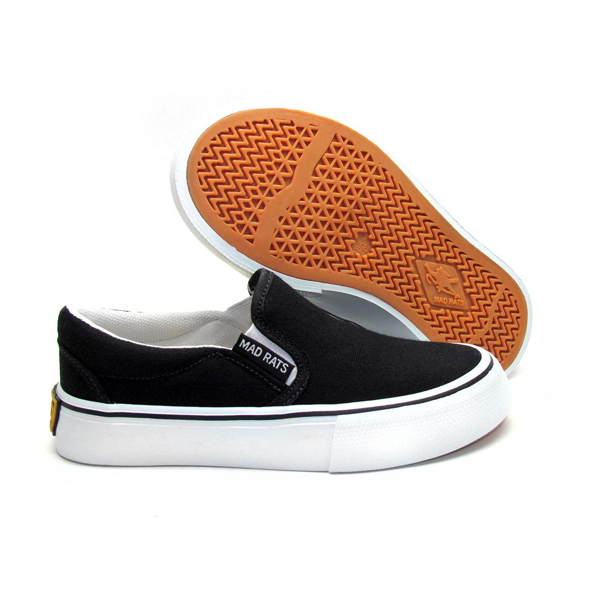 Tênis Slip On Mad Rats - Preto
